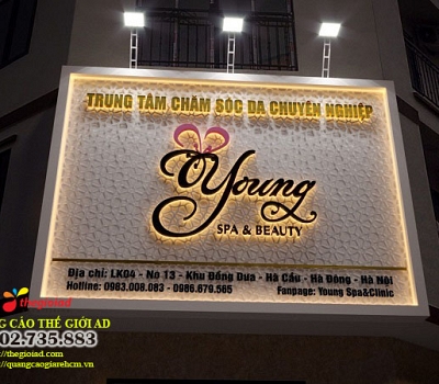 Làm Bảng Hiệu Spa Đẹp – Biển Quảng Cáo Spa TPHCM