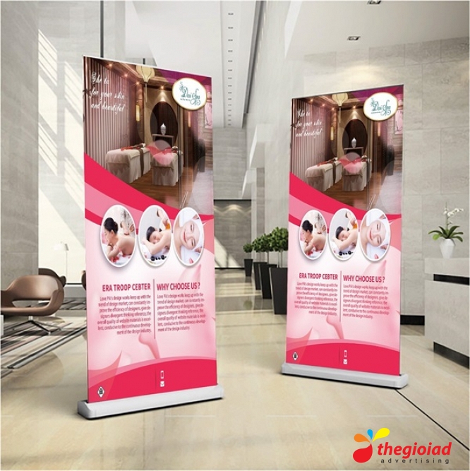 Standee cuốn nhôm