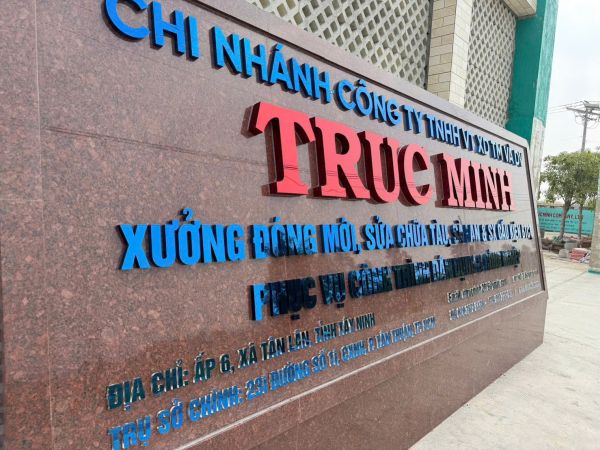 Bảng hiệu công ty Truc Minh — hình ảnh công trình