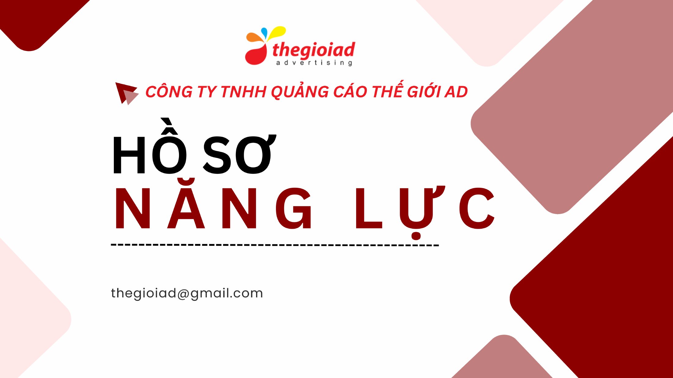 Trang 1: Bìa hồ sơ năng lực Thế Giới AD