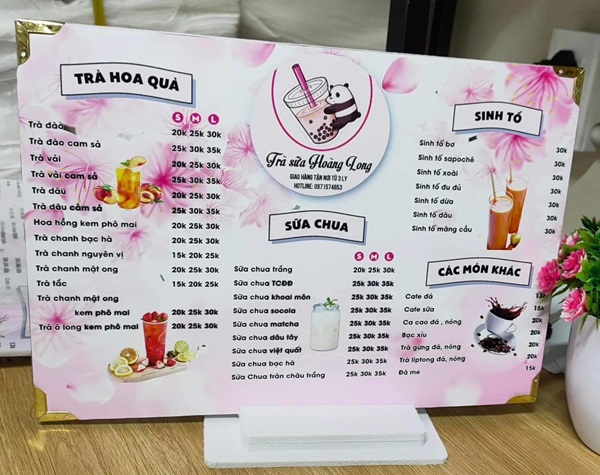 menu đẹp cao cấp