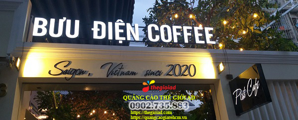 biển quảng cáo chữ nổi mica