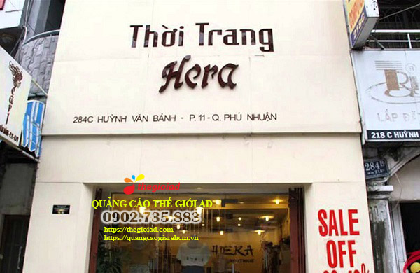 bảng hiệu shop thời trang nữ