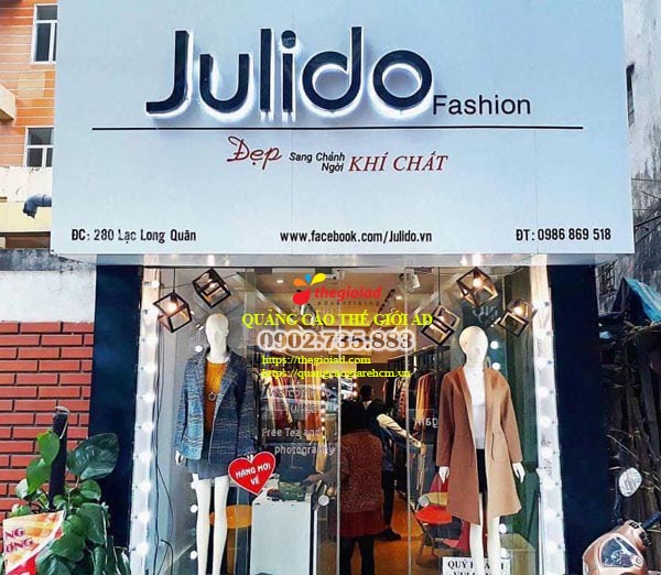 bảng hiệu shop thời trang nữ