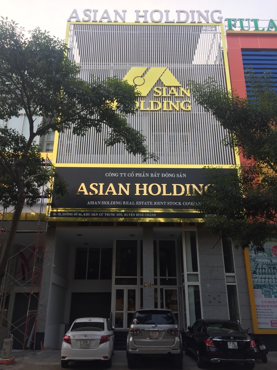 Hình ảnh bảng hiệu trong thư viện công trình Thế Giới AD